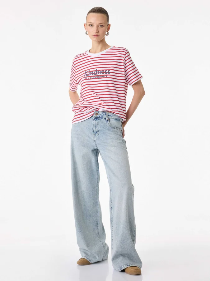 KOTON - Cotton Striped T-Shirt