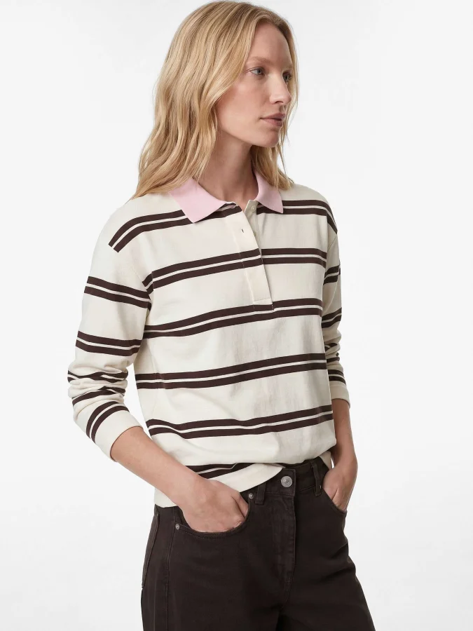 KOTON - Striped Polo Neck...