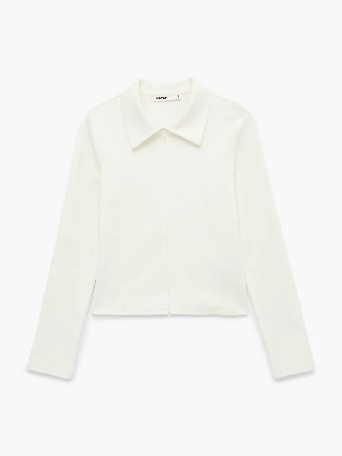 KOTON - Slim Zip-Up Cardigan 2