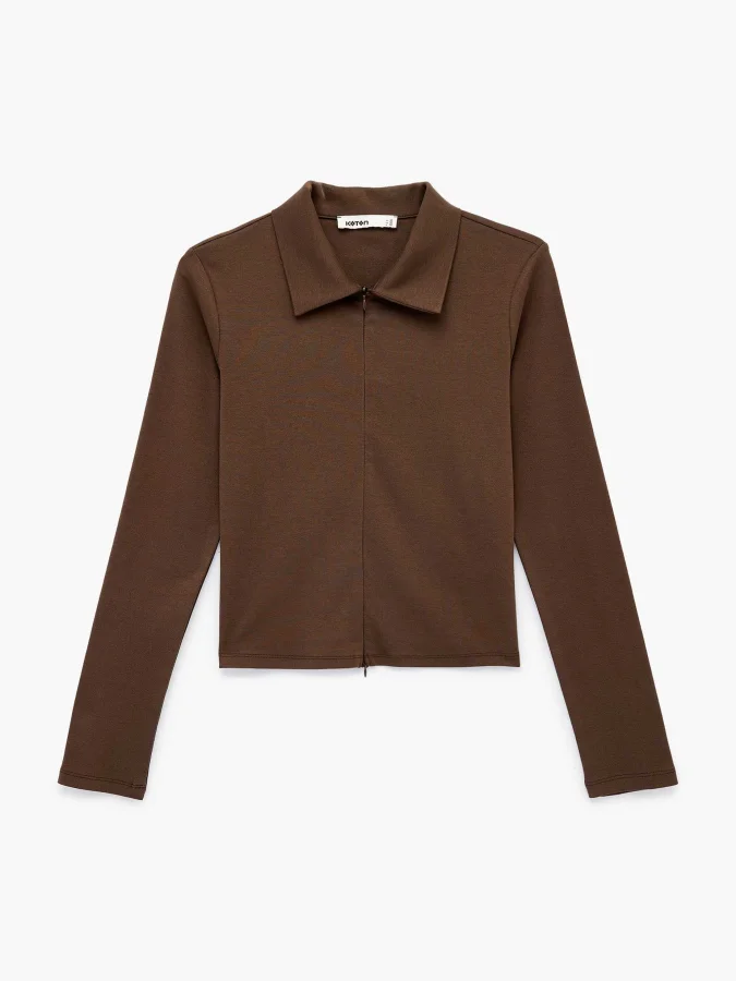 KOTON - Slim Zip-Up Cardigan 2