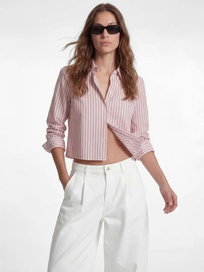KOTON - Poplin Crop Shirt 2
