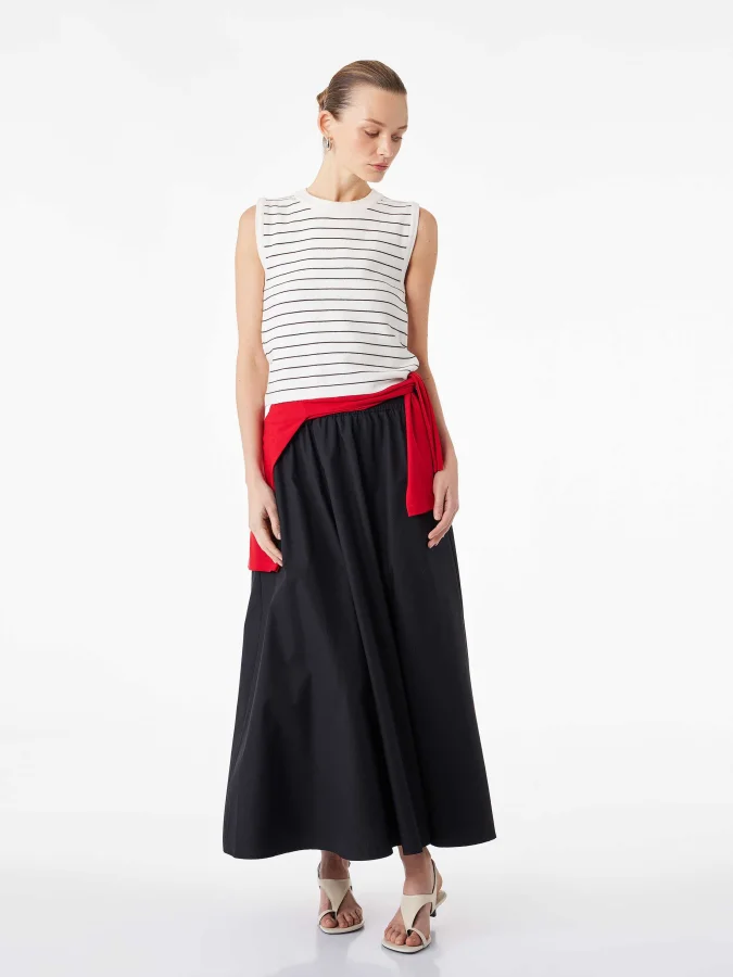 KOTON - Poplin Midi Skirt 2