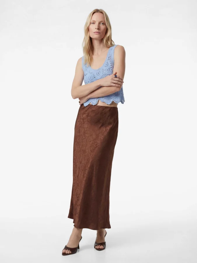 KOTON - Textured Satin Skirt