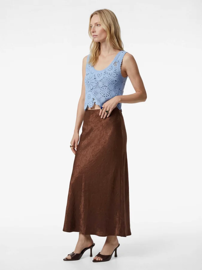 KOTON - Textured Satin Skirt 2