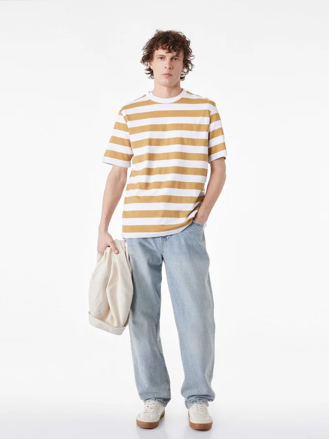 KOTON - Cotton Striped T-Shirt