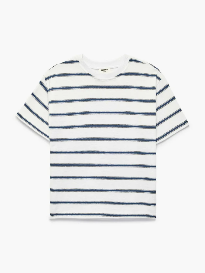 KOTON - Striped Cotton T-Shirt