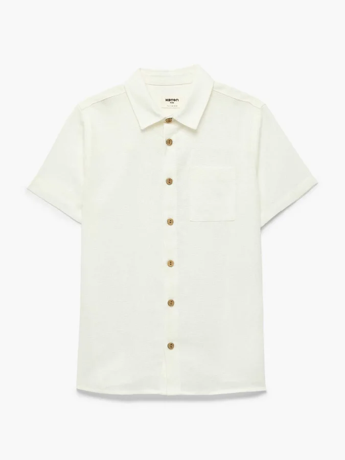 KOTON - Short Sleeve Linen...