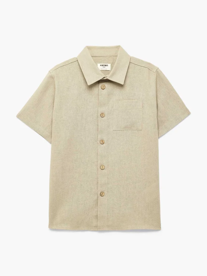 KOTON - Short Sleeve Linen...