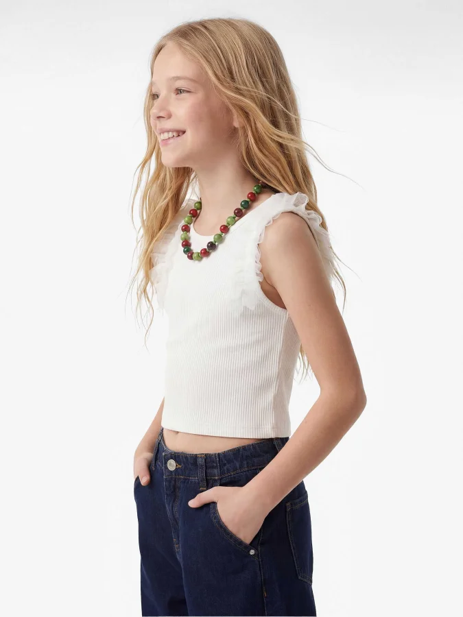 KOTON - Ruffle Detail Crop...