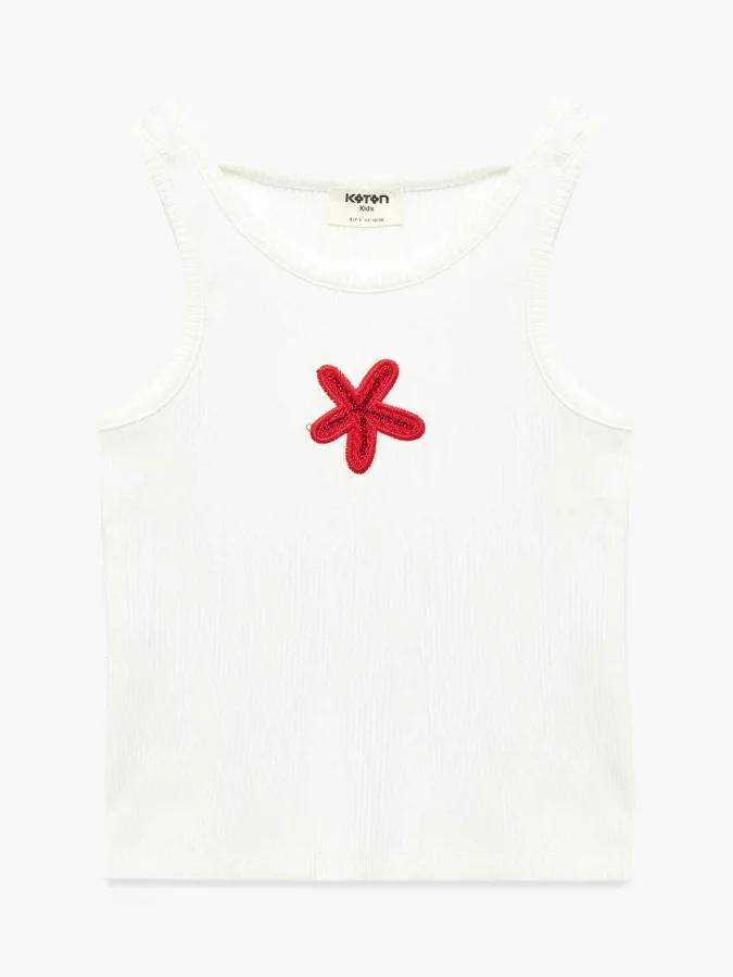 KOTON - Embroidered Ribbed...