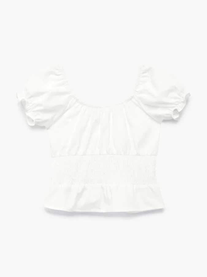 KOTON - Smocked Poplin Crop... 2