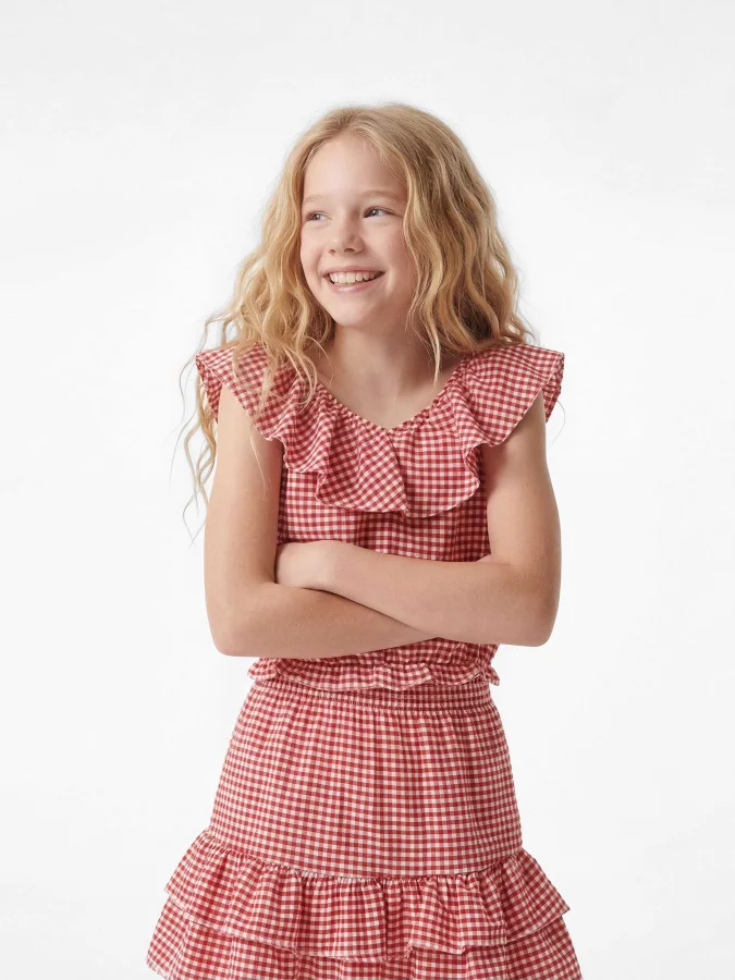 KOTON - Gingham Mini Skirt 2