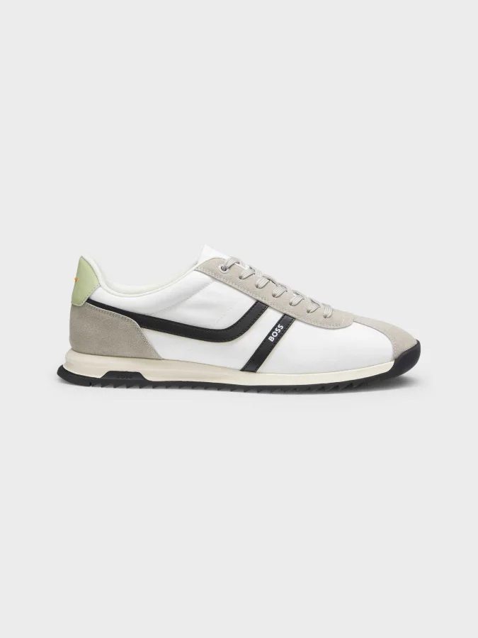 BOSS - Logo trainers with...