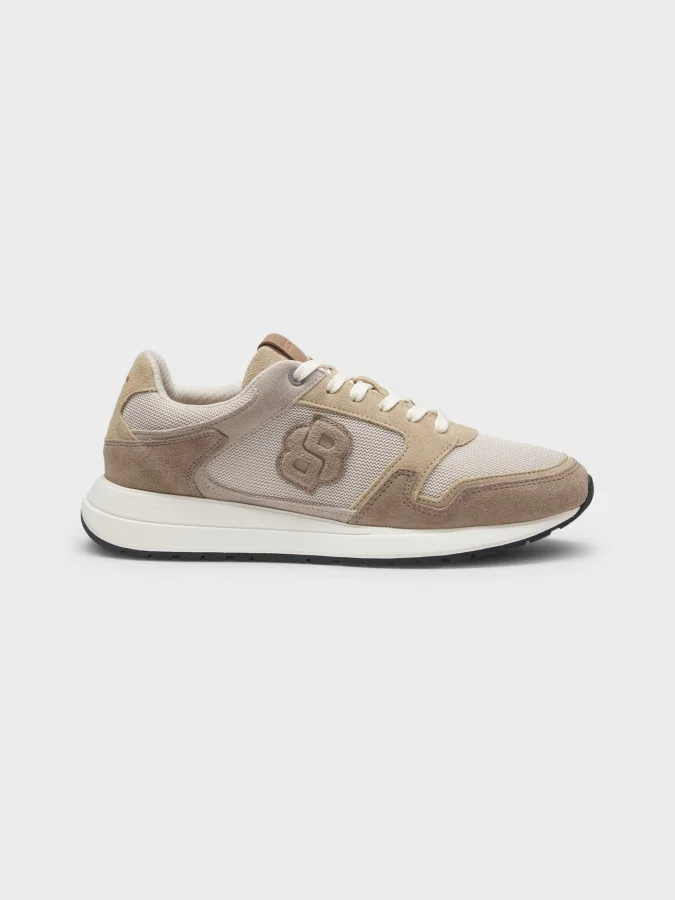 BOSS - Suede trainers with...
