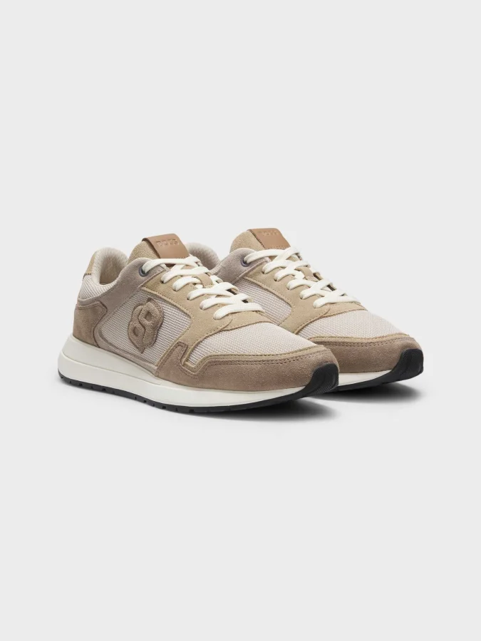 BOSS - Suede trainers with... 2