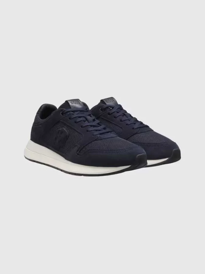 BOSS - Suede trainers with... 2
