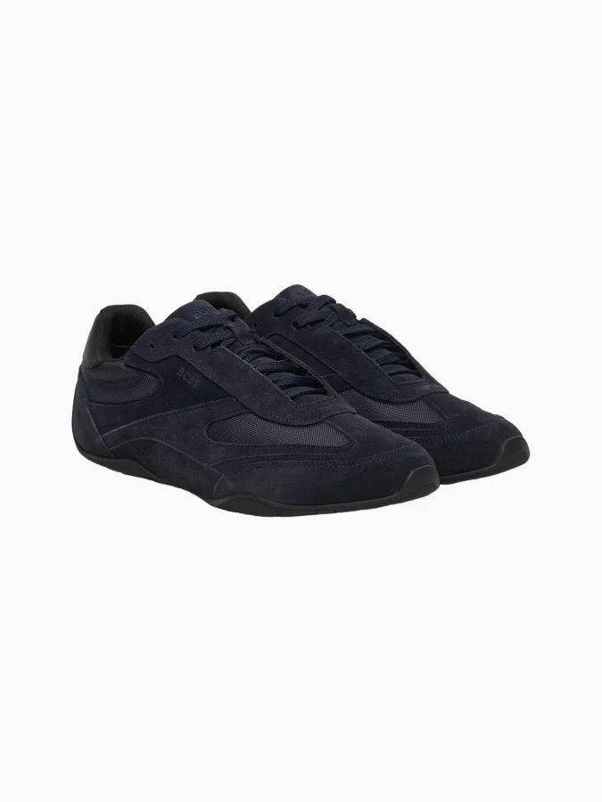 BOSS - Suede trainers with... 2