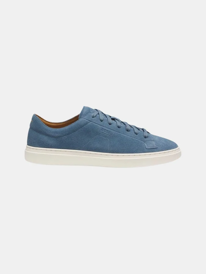 BOSS - Suede trainers with... 2