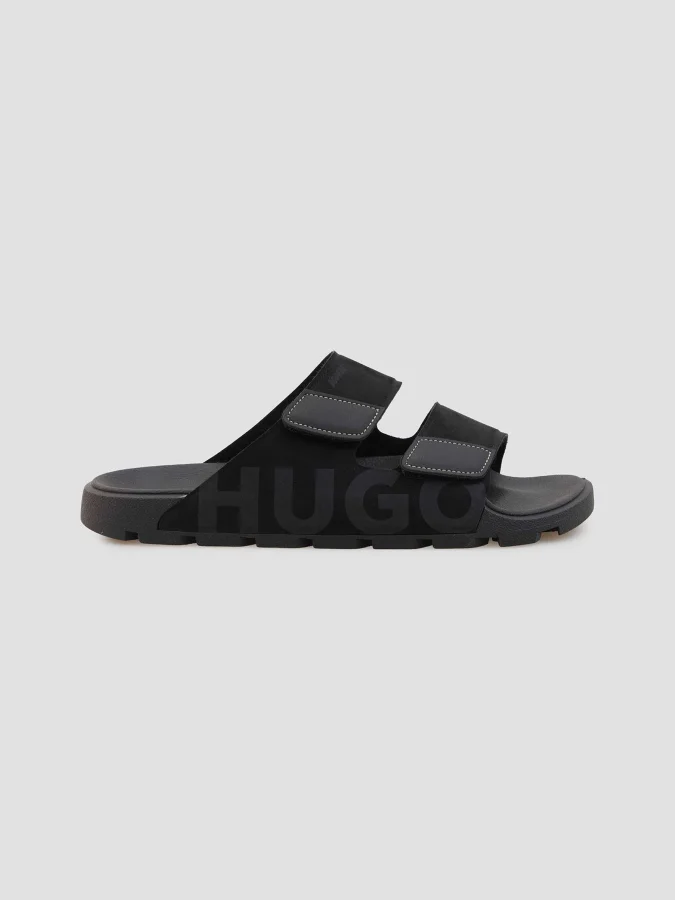 HUGO - Faux-suede slides...