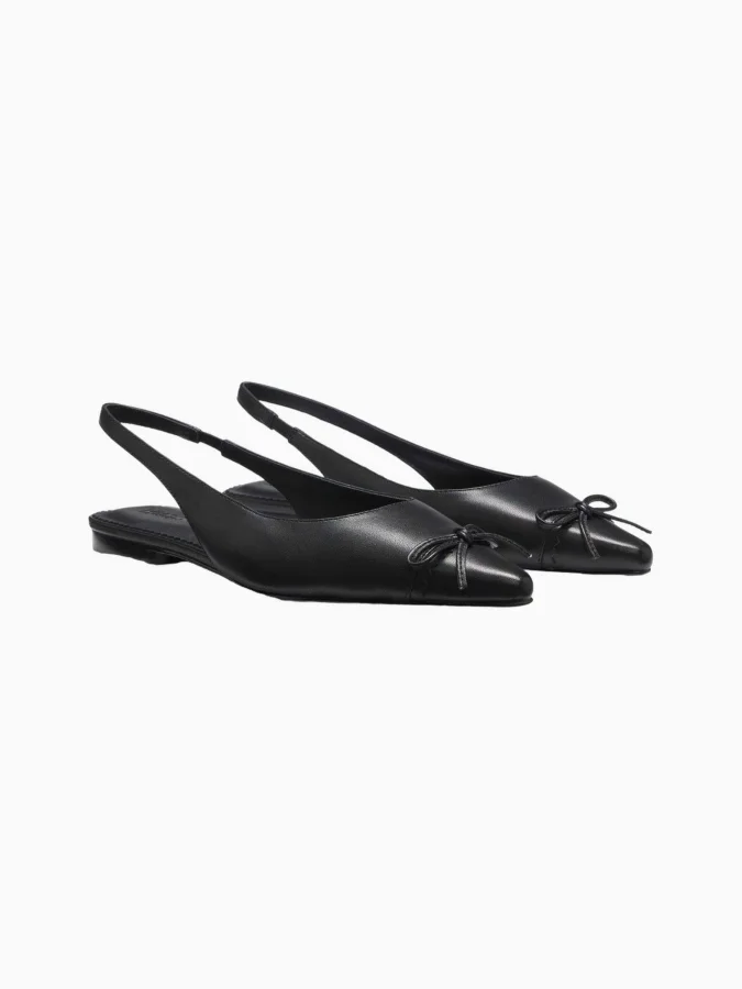 HUGO - Nappa slingback shoes 2