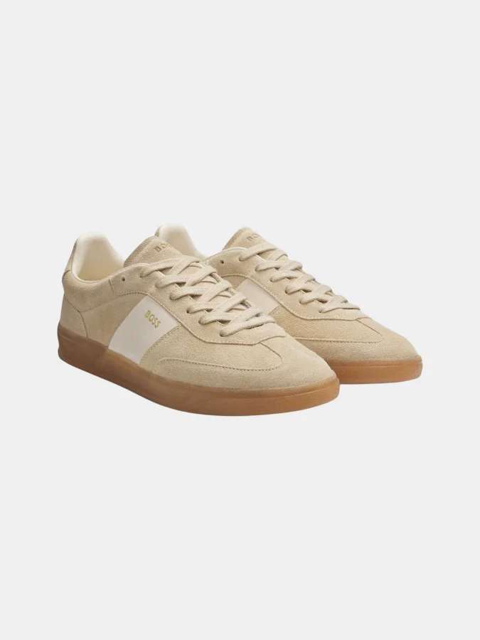 BOSS - Suede trainers with... 2