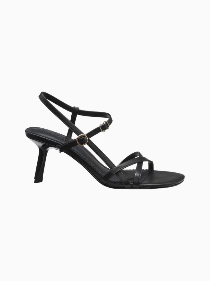 BOSS - Leather mules with...
