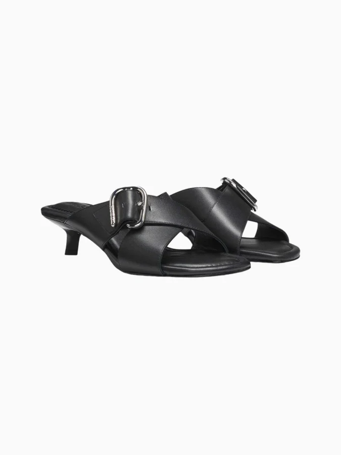 BOSS - Leather mules with... 2