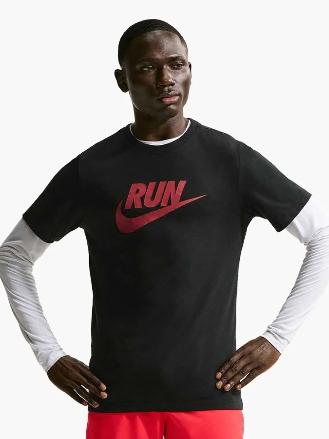 NIKE - M NK DF TEE RUN SWOOSH