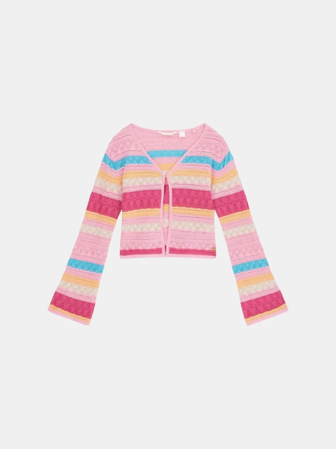 GUESS - LS CROCHET CARDIGAN