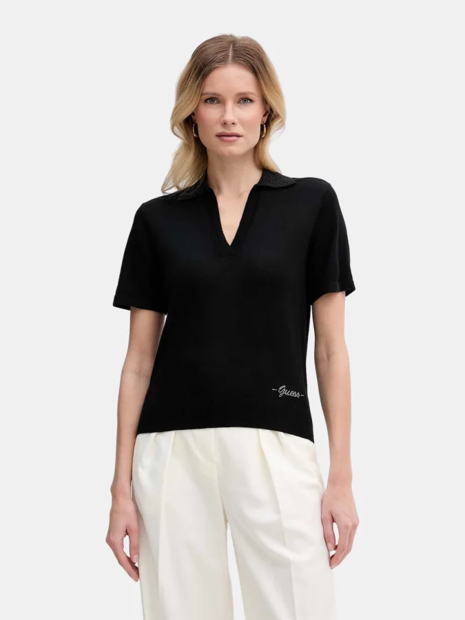 GUESS - SS RHINESTONES POLO...