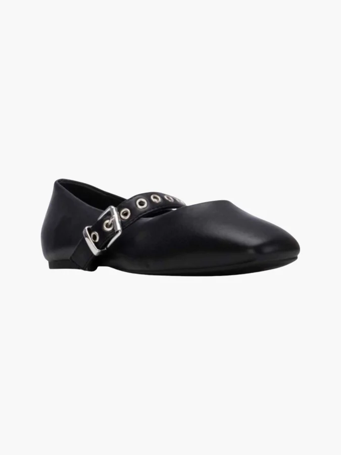 XTI - BLACK PU LADIES SHOES 2