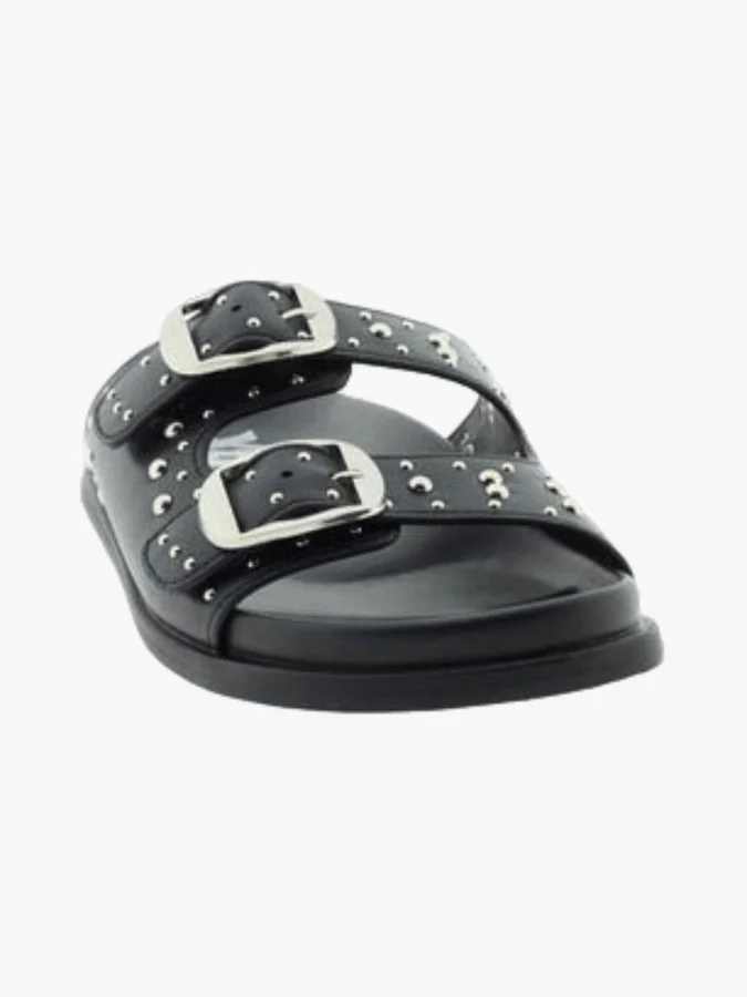 XTI - BLACK PU LADIES SANDALS 2