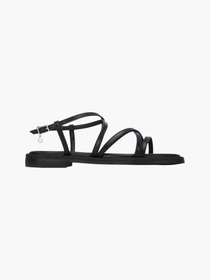 XTI - BLACK PU LADIES SANDALS