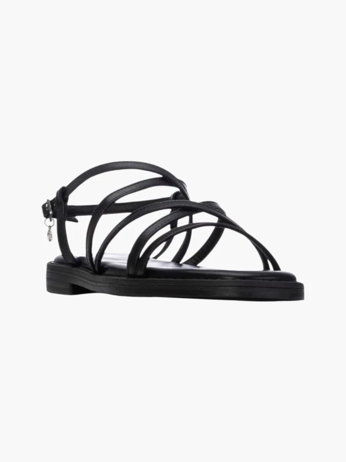 XTI - BLACK PU LADIES SANDALS 2