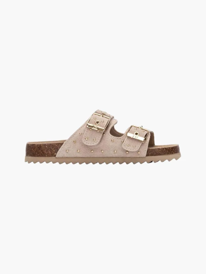 XTI - BEIGE SUEDE KIDS SANDALS