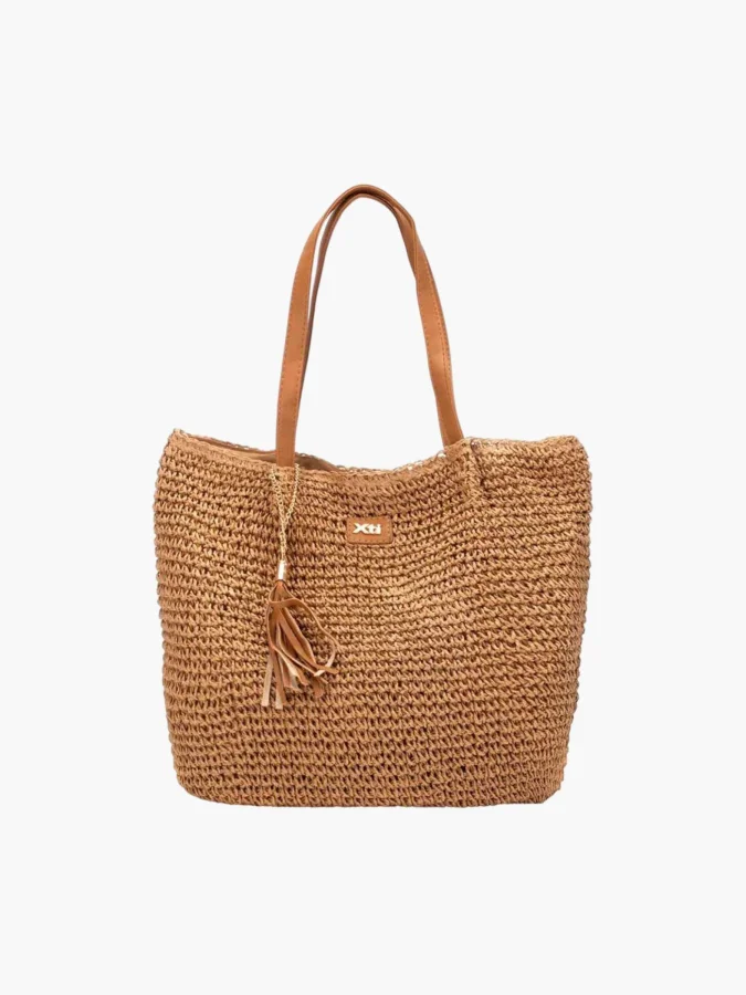 XTI - CAMEL RAFIA LADIES BAGS