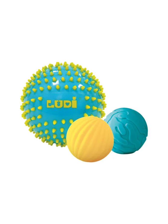 LUDI - SENSORY BALLS Blue x3 2