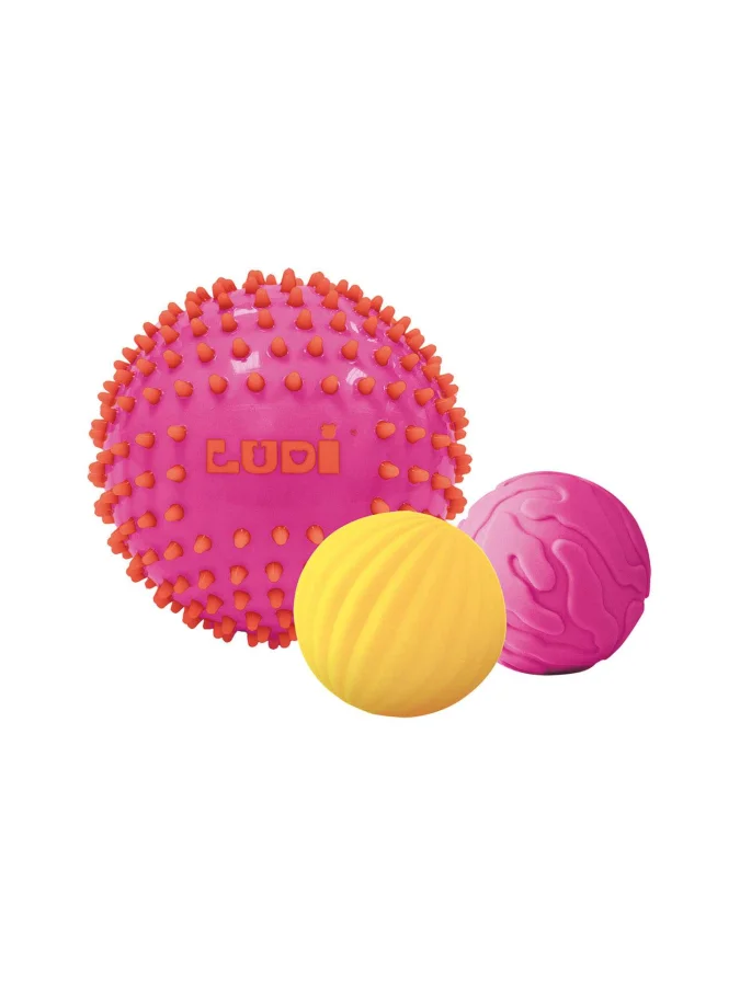 LUDI - SENSORY BALLS Pink x3 2