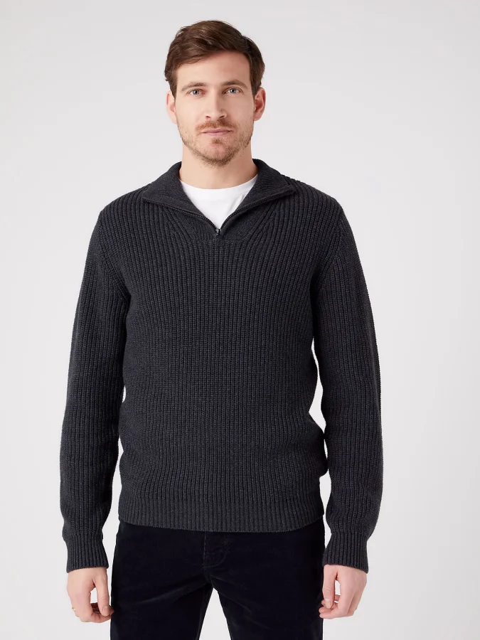 Wrangler - HALF ZIP KNIT