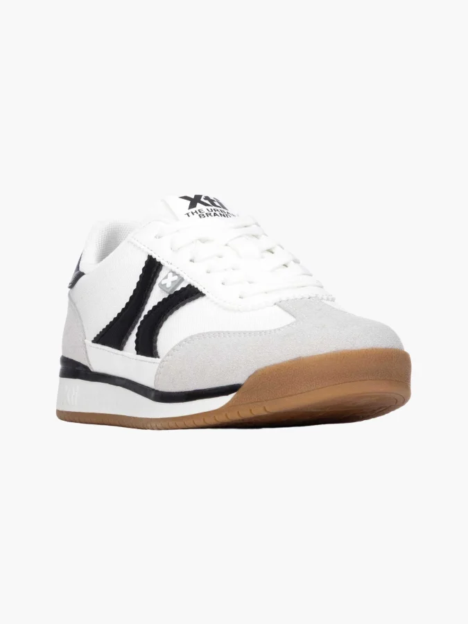 XTI - WHITE TEXTILE KIDS SHOES 2