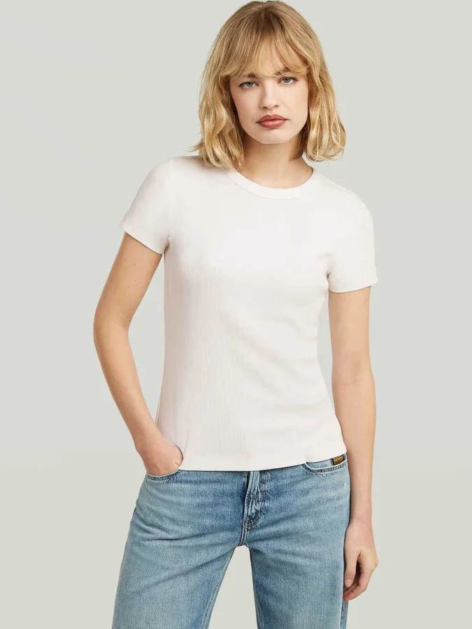 G-Star Raw - Slim rib t wmn