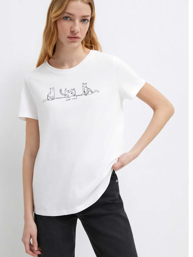 Mavi - CAT PRINTED T-SHIRT 2