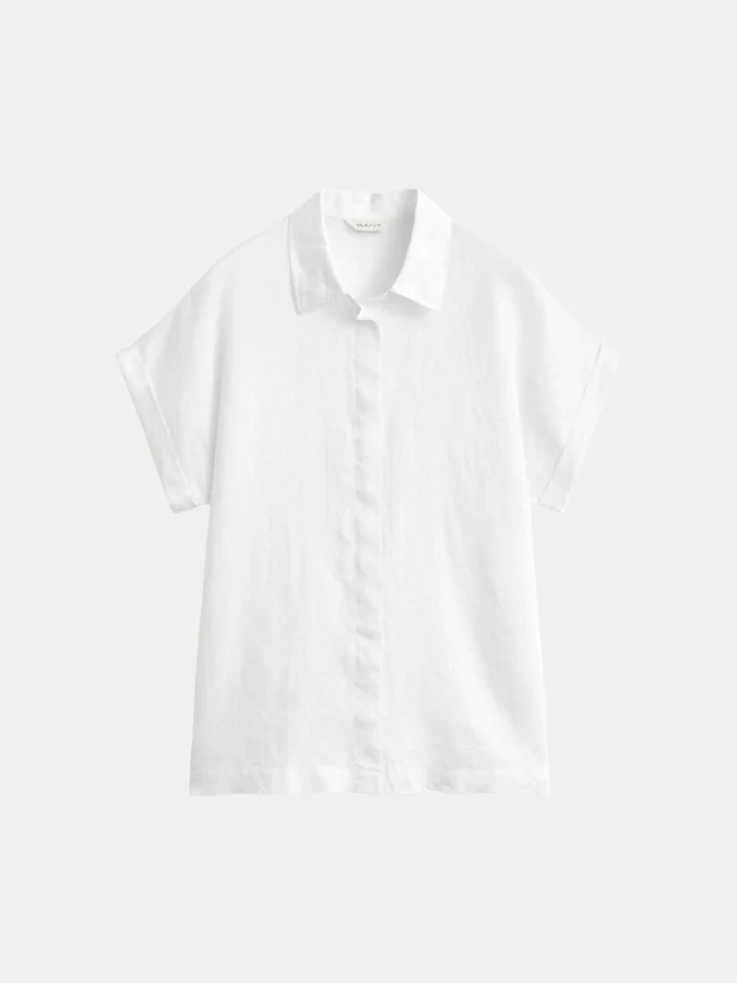 GANT - LINEN CAP SLEEVE SHIRT 2
