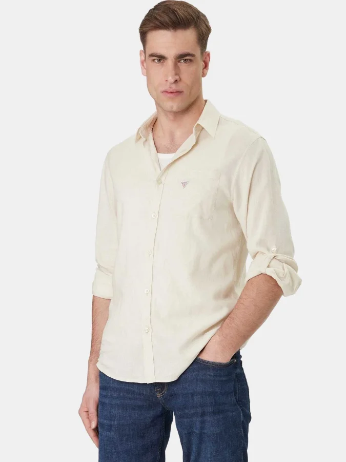 GUESS - LS ROLL-UP SHIRT