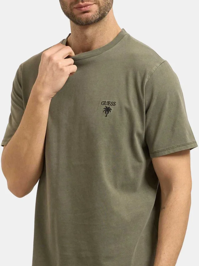 GUESS - SS NEW CN GD PALM TEE 2