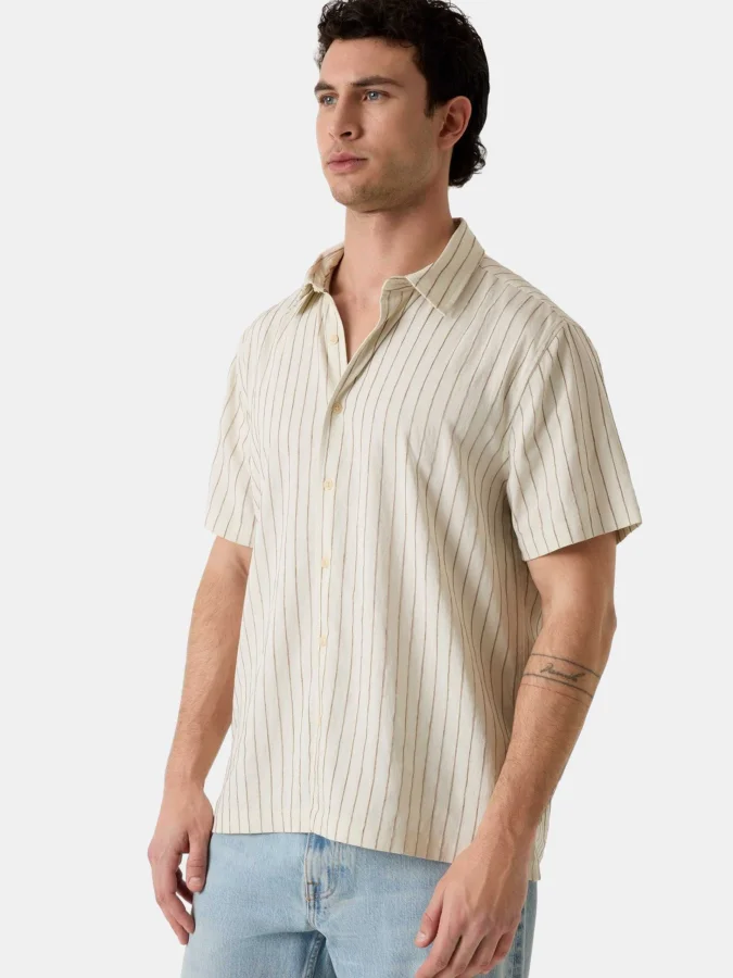 GUESS - REDFORD STRIPE SS...