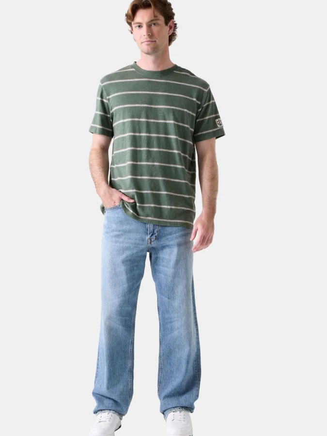 GUESS - STRIPES ACID WASH TEE 2