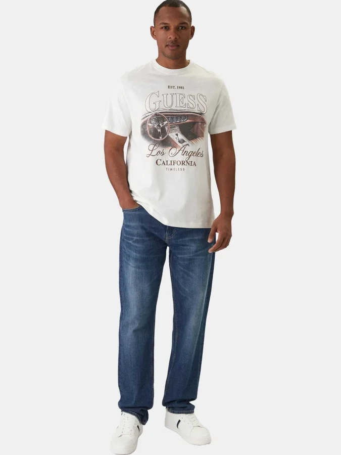 GUESS - SS CN SATIN PATCH TEE 2