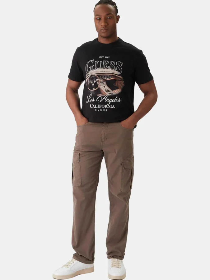 GUESS - SS CN SATIN PATCH TEE 2