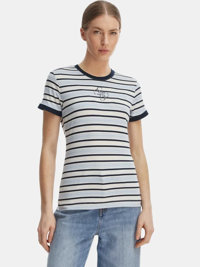 GUESS - SS CN STRIPED MINI...